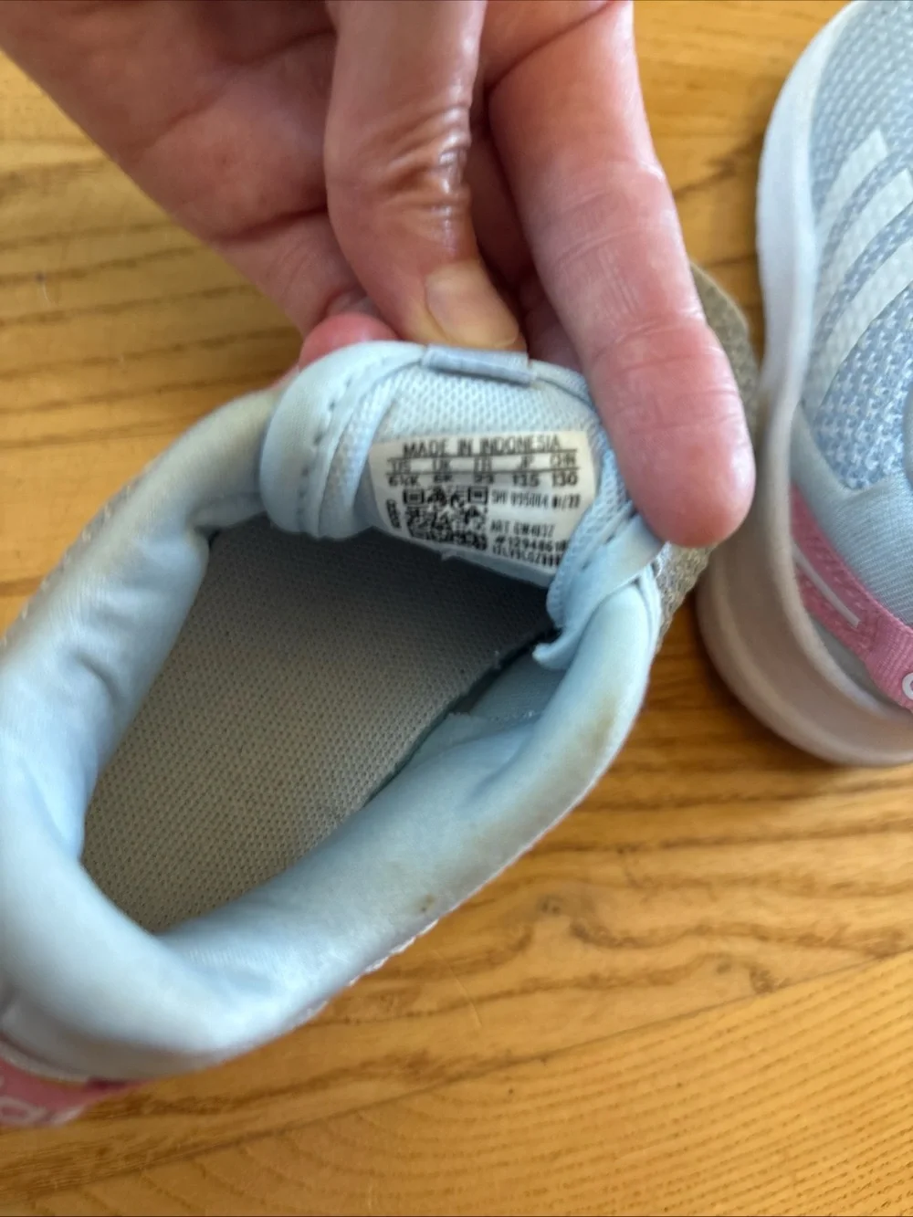Adidas Racer TR 2.0 Sneakers Slip On Shoes Grey Pink School Toddler Girls 6.5K